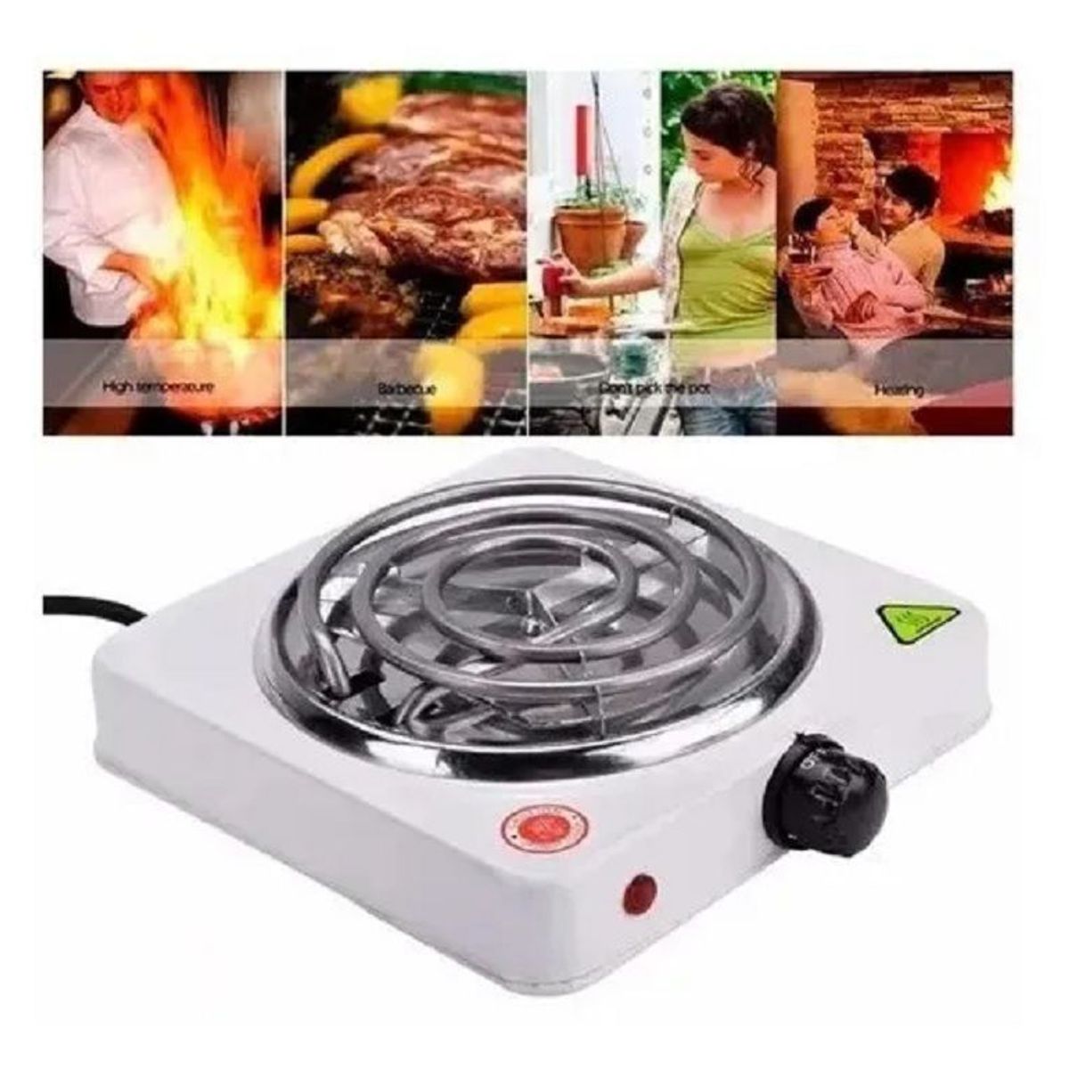 GENERICO - Estufa Eléctrica Portátil Cocina Un Puesto Fogón 1 Parrilla