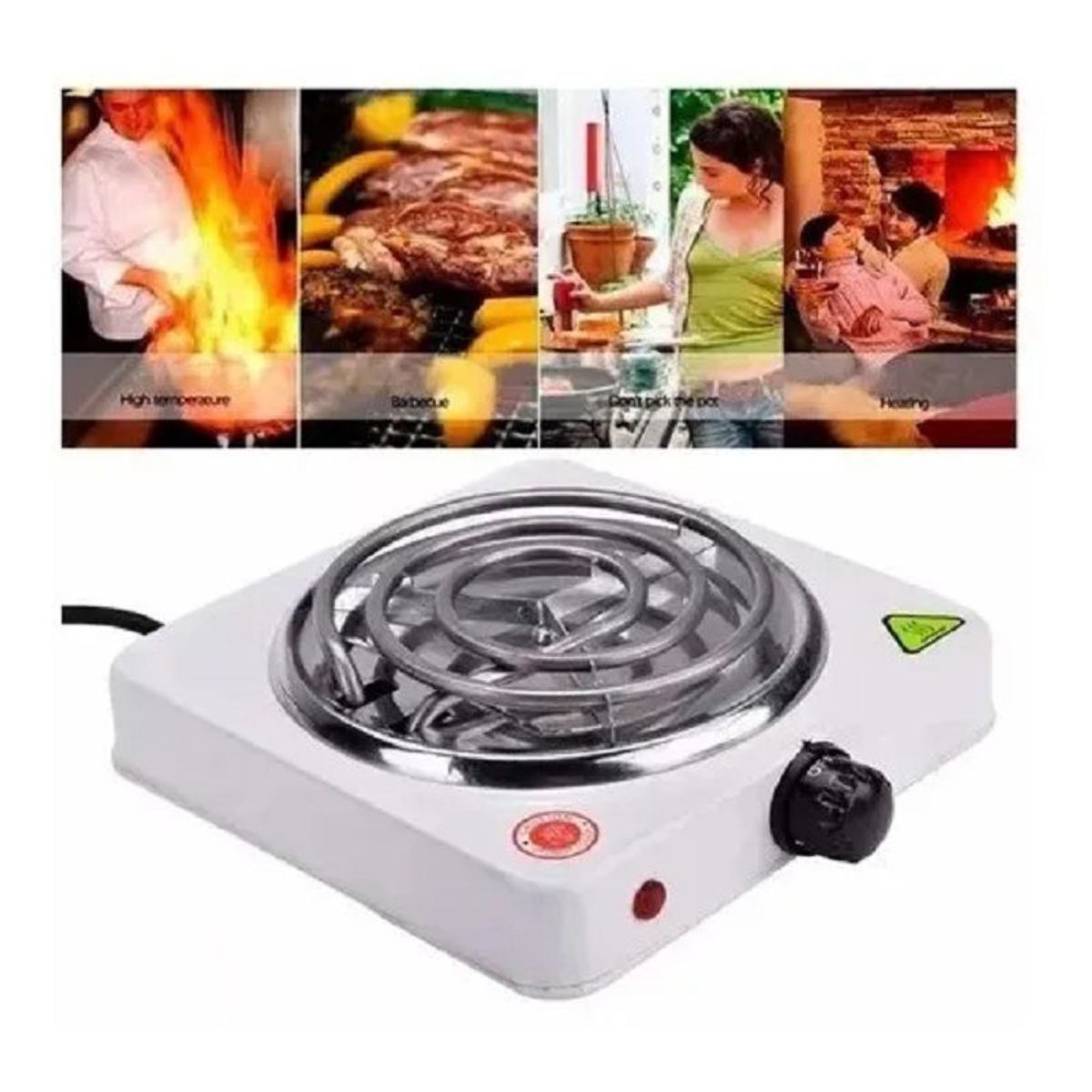 GENERICO - Estufa Eléctrica Portátil Cocina Un Puesto Fogón 1 Parrilla