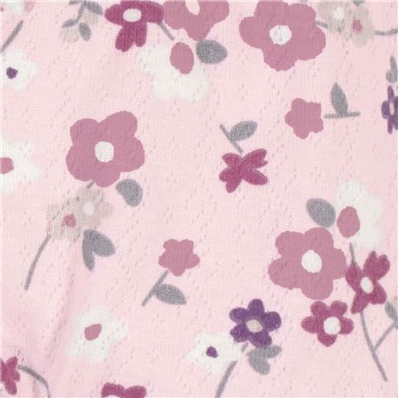 GERBER - Pantalones Gerber de algodón orgánico flores- pack x2