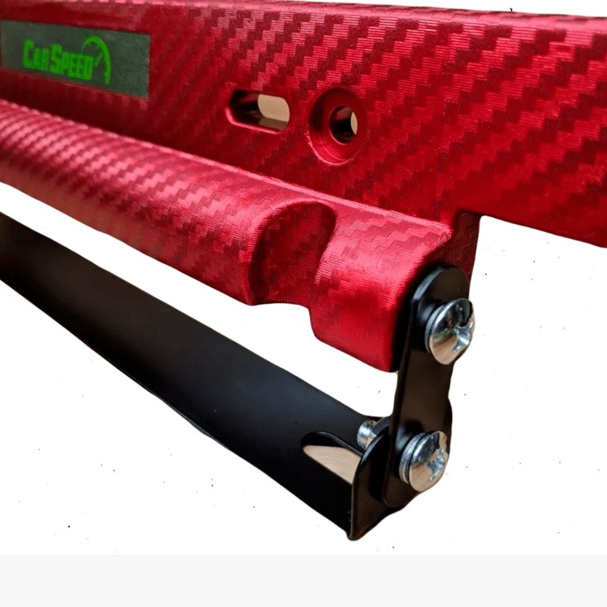 GENERICO - Portaplaca Rojo Carro Lujo Auto Camioneta Tuning Porta placa