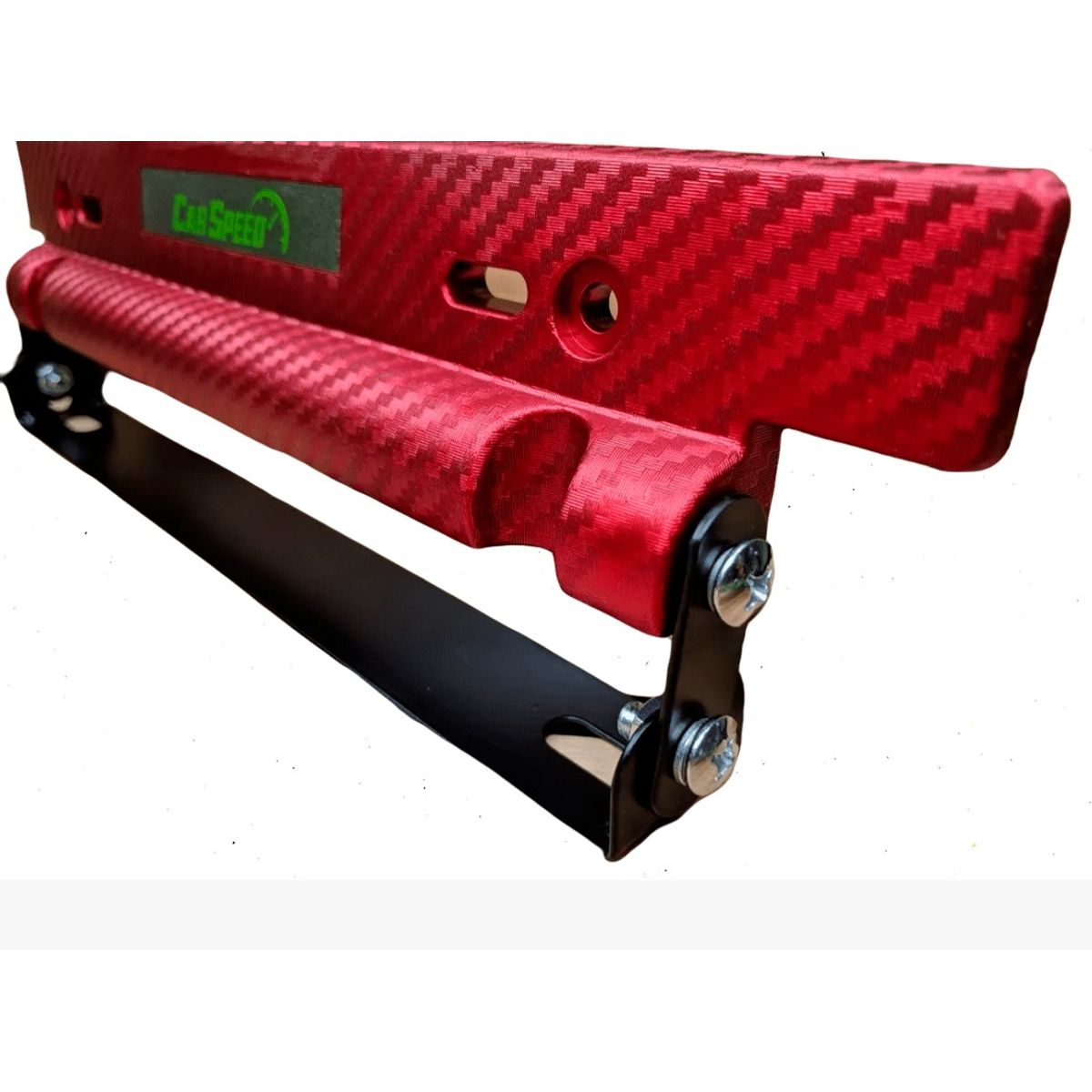 GENERICO - Portaplaca Rojo Carro Lujo Auto Camioneta Tuning Porta placa