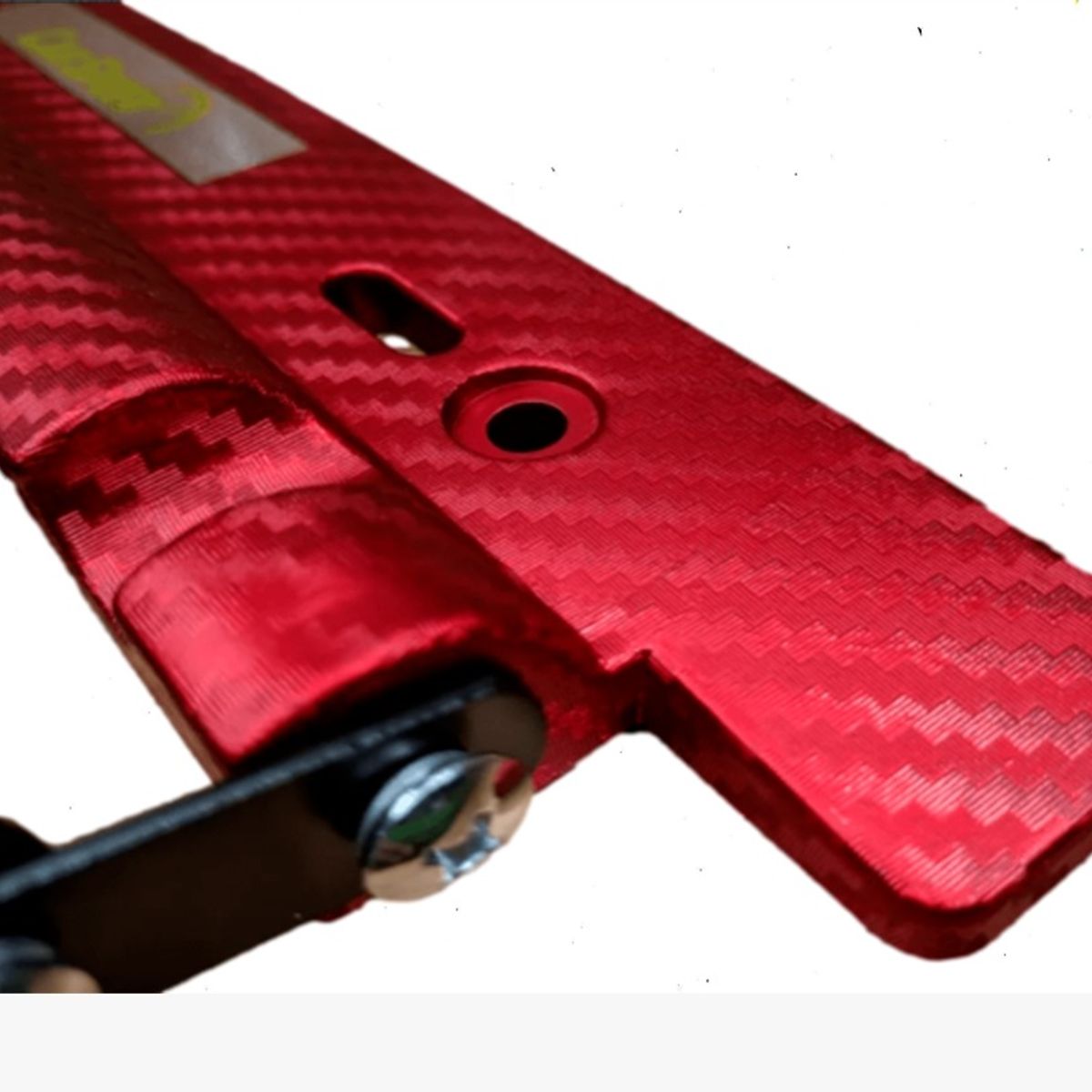 GENERICO - Portaplaca Rojo Carro Lujo Auto Camioneta Tuning Porta placa