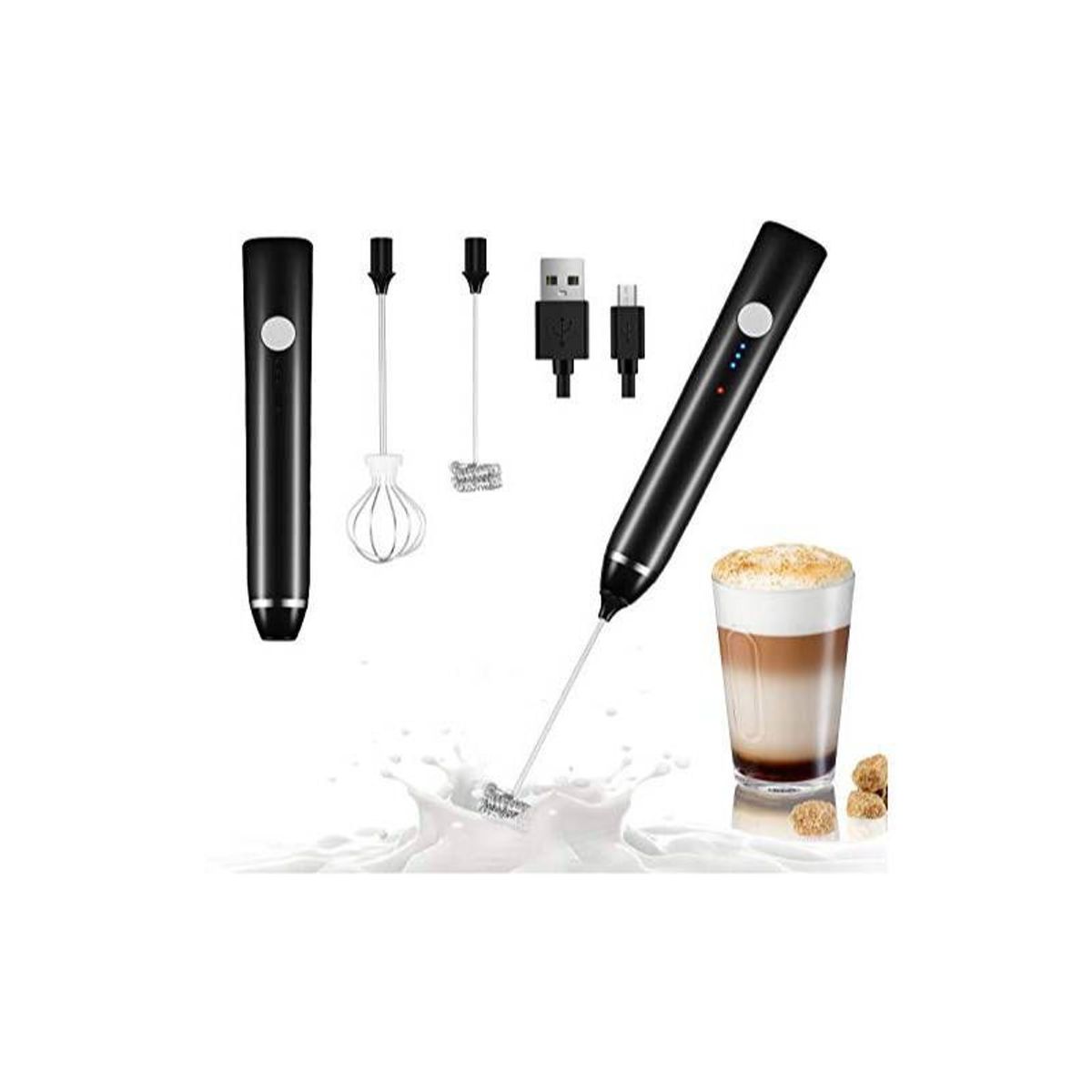 GENERICO - Mini Batidor Eléctrico Portátil Mezclador De Mano Recargable