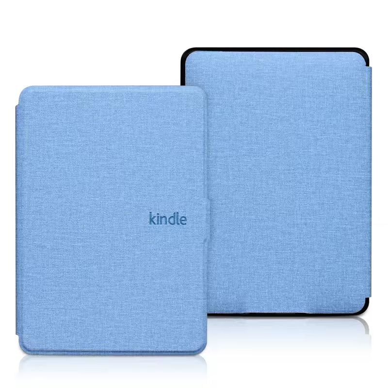 KINDLE - Funda Estuche Kindle Basic 11ht Gen 6 pulg 2022, 2024 Azul Claro