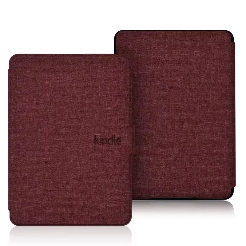 KINDLE - Funda Estuche Kindle Basic 11ht Gen 6 pulg 2022, 2024 Vinotinto