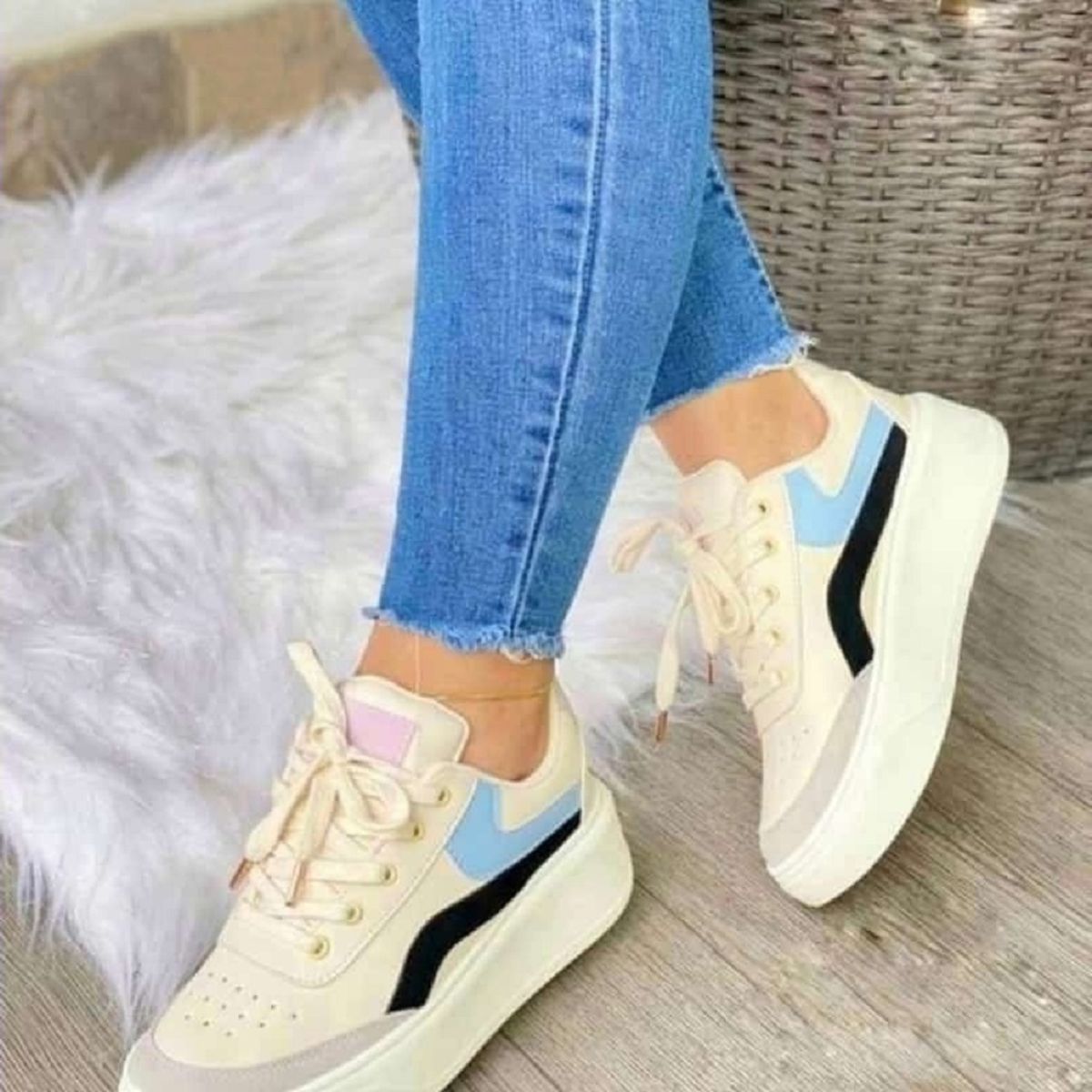 EVEGONZ - Zapatos Casuales de Moda Calzado Bolichero de Mujer