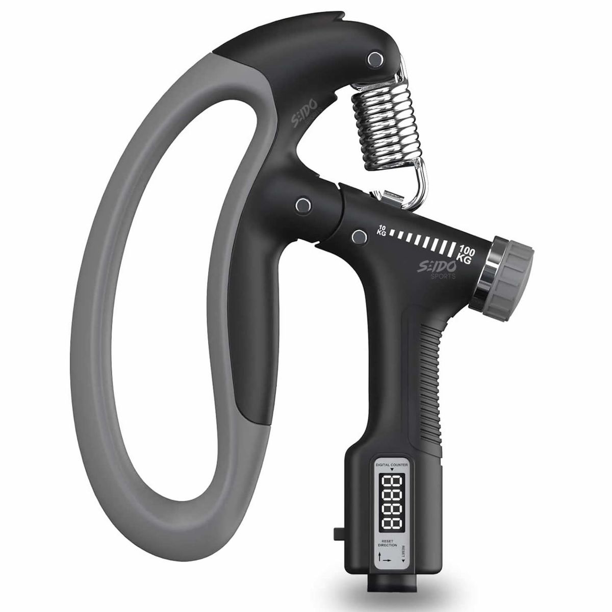 GENERICO - Tensor Hand Grip 10-100 Kg Contador Ejercitador Mano Terapia