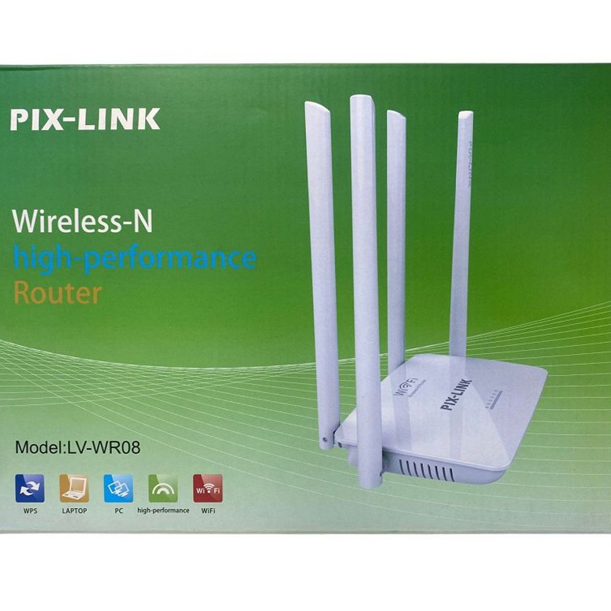 GENERICO - Repetidor Wifi 4 Antenas Router 300mbps hogar