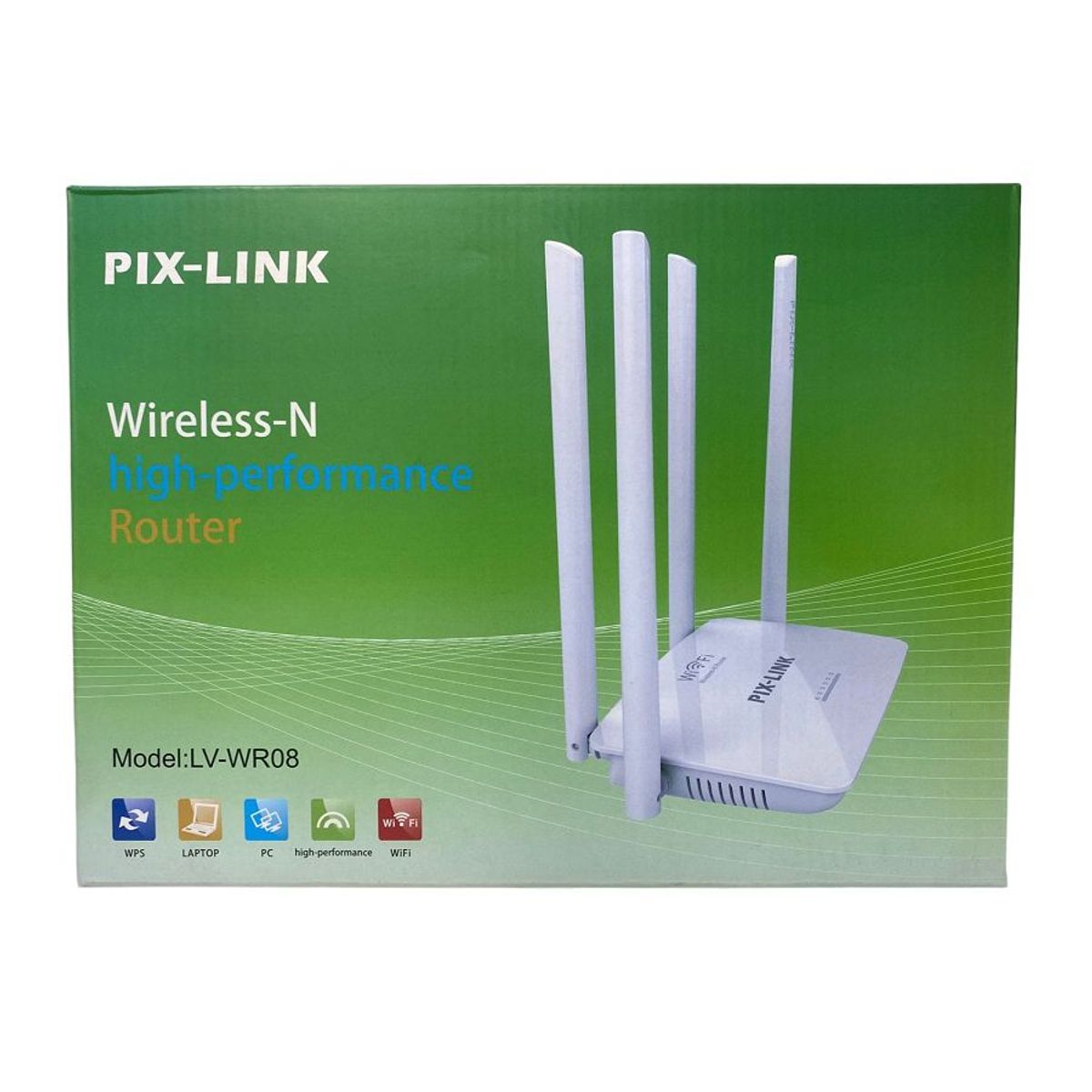 GENERICO - Repetidor Wifi 4 Antenas Router 300mbps hogar