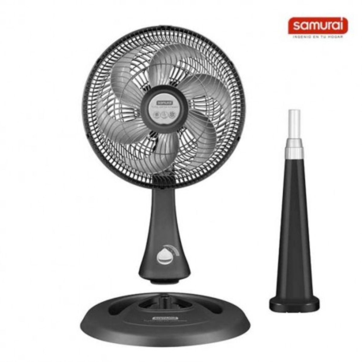SAMURAI - Ventilador Samurai Compac Ts 30 2 En 1 Negro