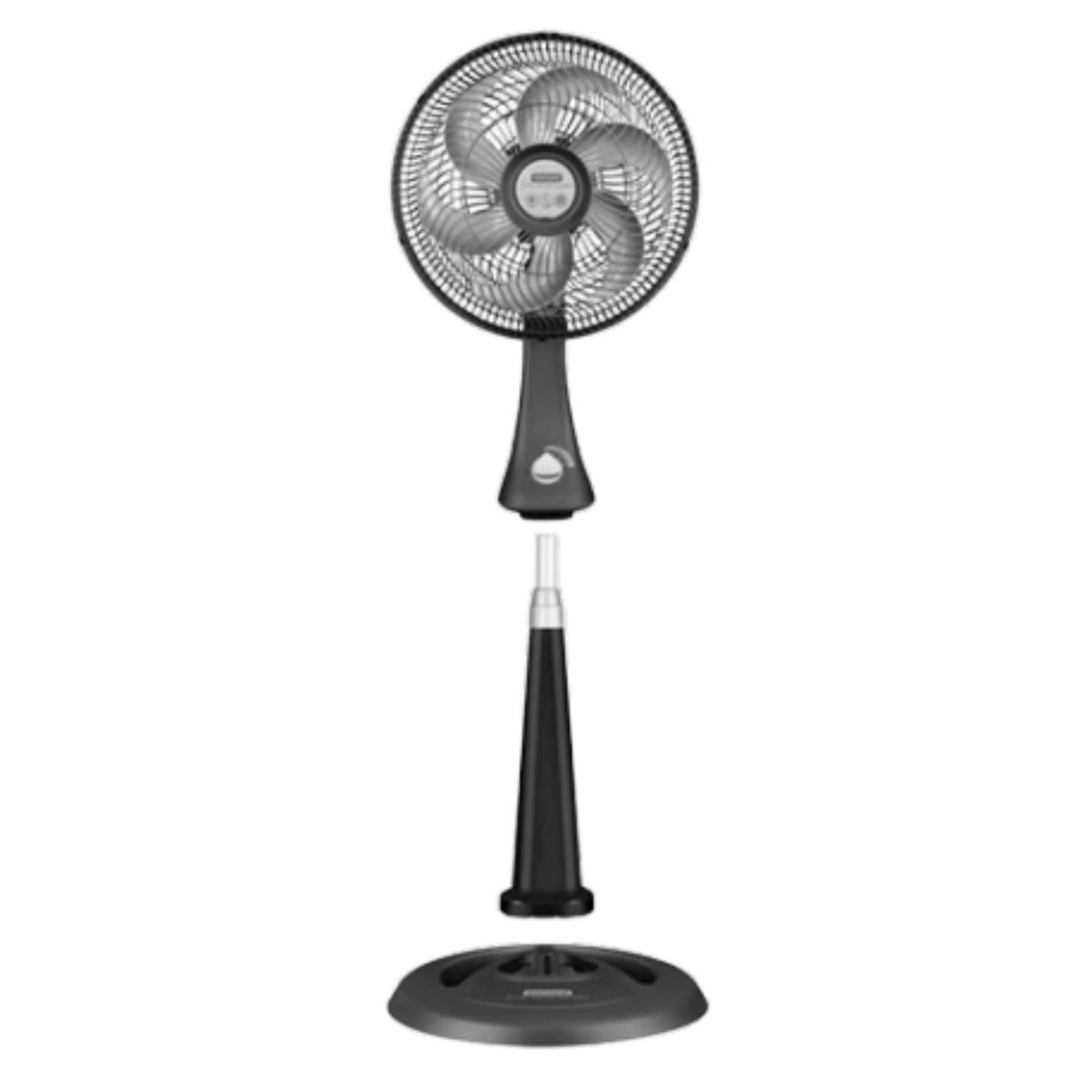 SAMURAI - Ventilador Samurai Compac Ts 30 2 En 1 Negro