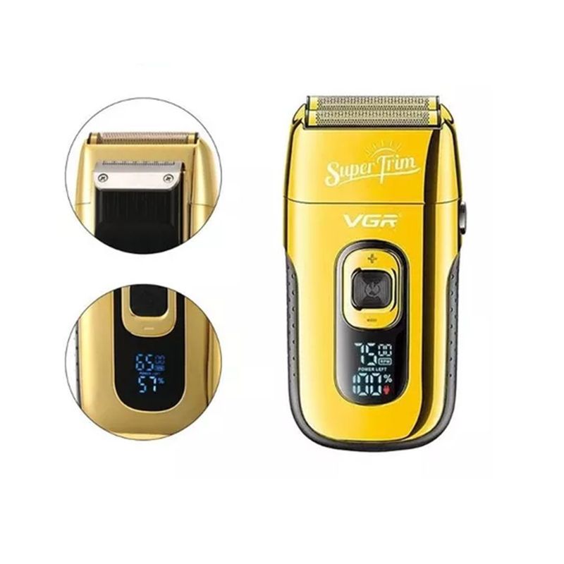 VGR - Máquina afeitadora rasuradora recargable foil shaver v-332