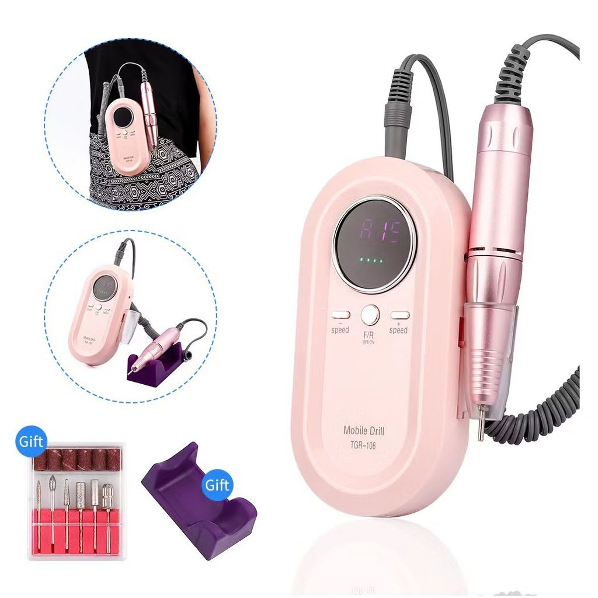 GENERICO - Pulidor Profesional de Uñas Eléctrico