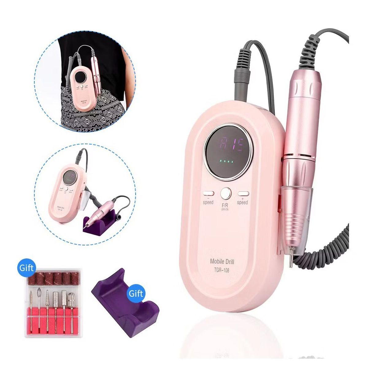 GENERICO - Pulidor Profesional de Uñas Eléctrico