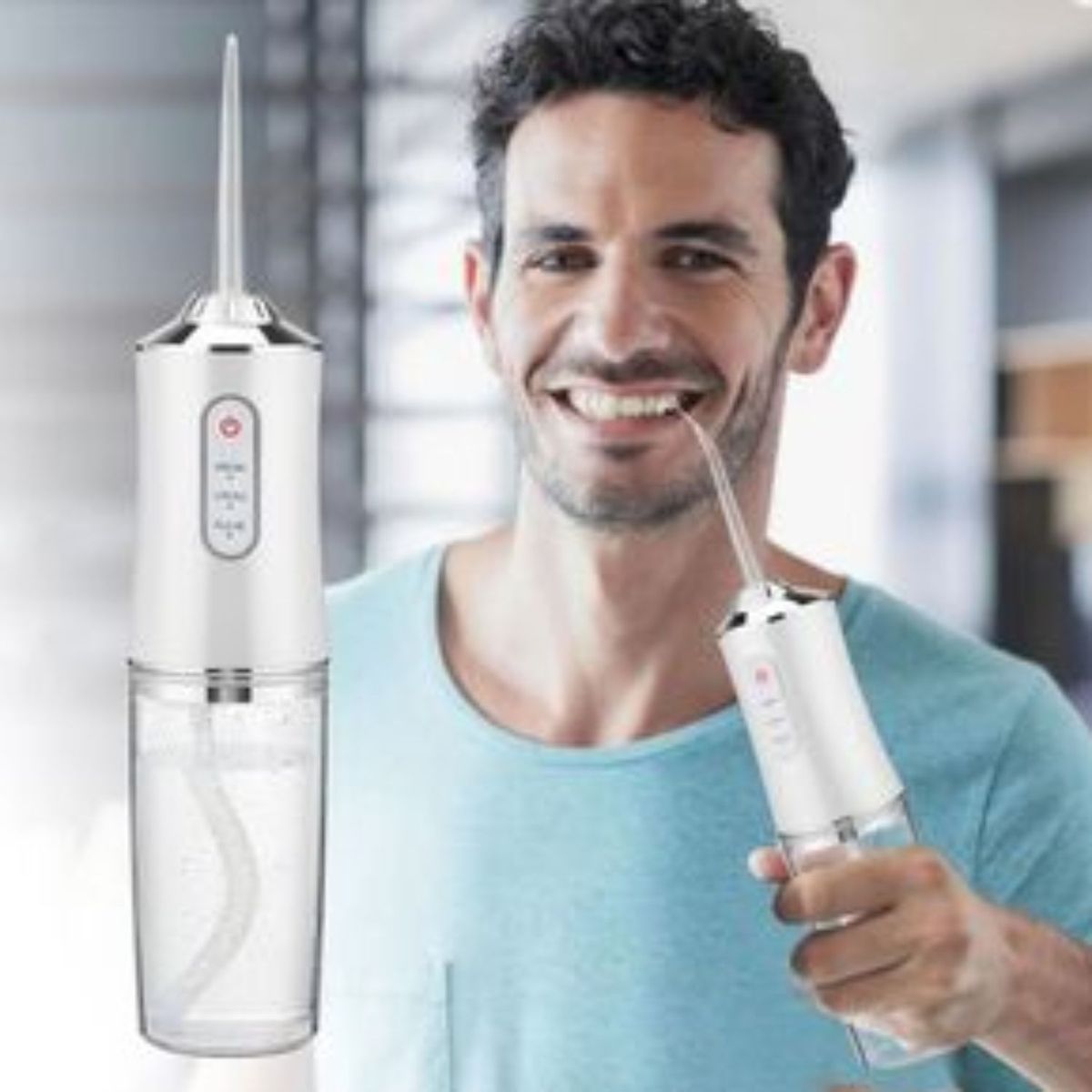 GENERICO - Irrigador Oral Recargable 3 Modos ROSADO