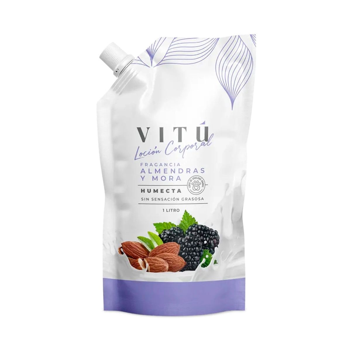 VITU - Crema Vitú Loción Vitú Corporal Mora Y Almendras En Doypack
