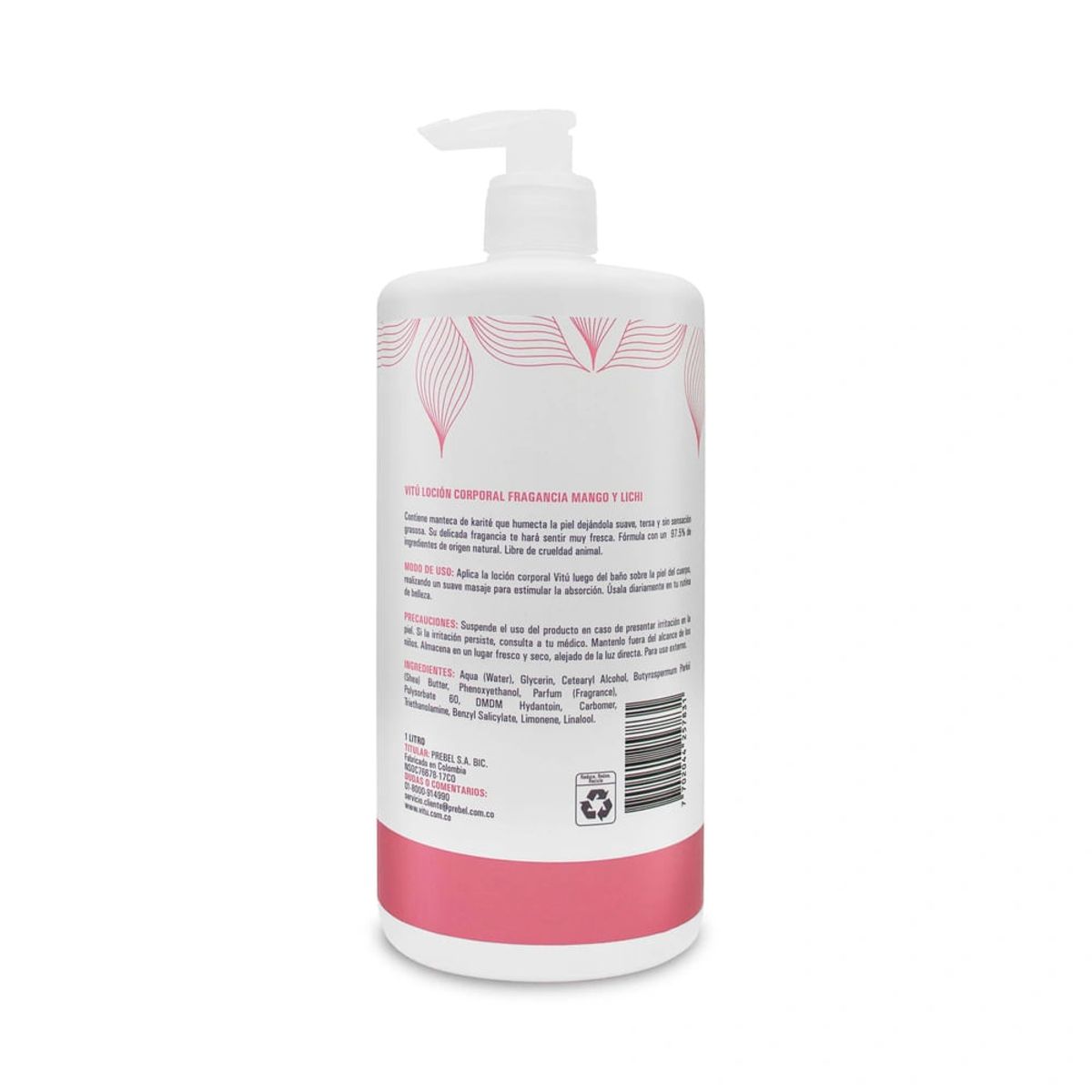 VITU - Crema Vitú Loción Vitú Corporal Mango Y Lichi 1L