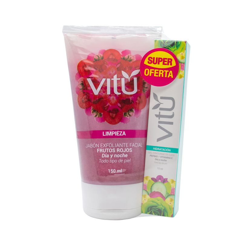 VITU - Promoción Vitú Exfoliante Frutos Rojos + Contorno De Ojos