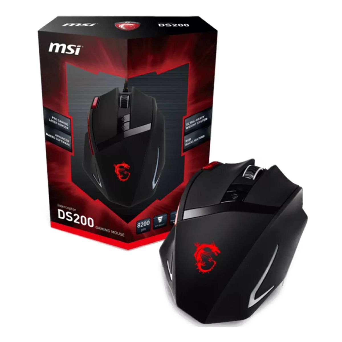 MSI - MOUSE GAMER MSI DS200 10 BOTONES USB