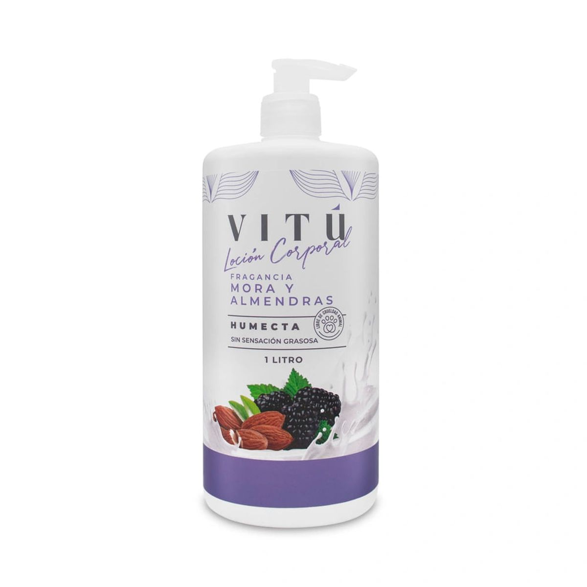 VITU - Crema Vitú Loción Corp Mora Y Almendras 1L