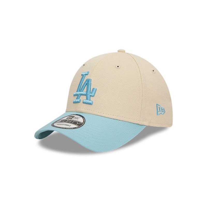 NEW ERA - Gorra New Era Los Angeles Dodgers 940 Mujer-Beige/Azul