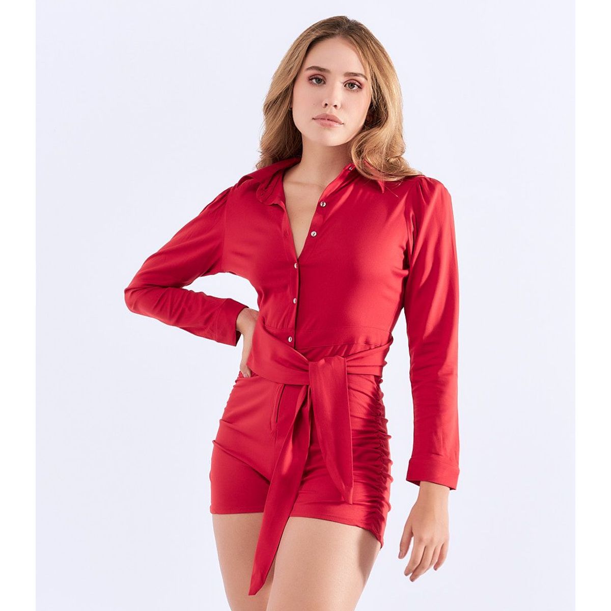 DEREK - Enterizo Corto Para Mujer Ajustado Derek