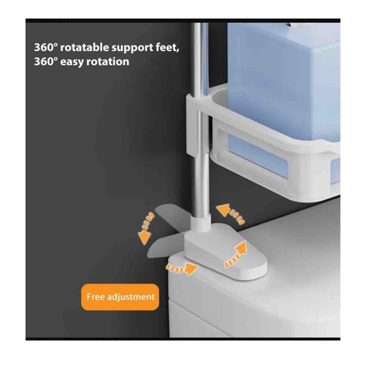 GENERICO - Organizador Estante Para Baño Repisa Inodoro Multifuncional