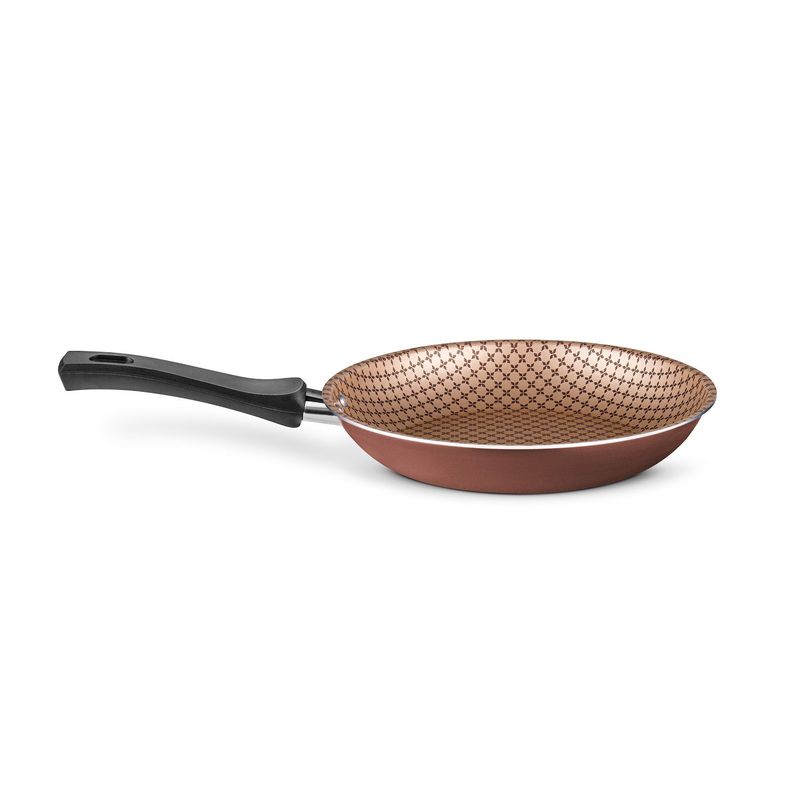 MTA - SARTEN FRANCESA FLORA N22 ANTIADHERENTE MARCA MTA CHOCOLATE