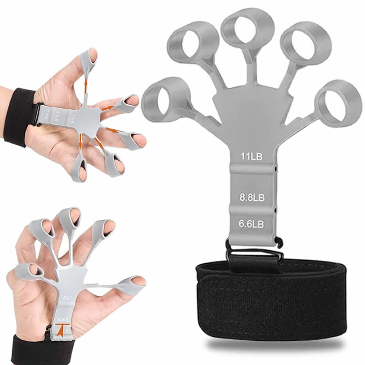 GENERICO - Tensor Mano Hand Grip 6.6 -11 Lb Ejercitador Dedos Terapia