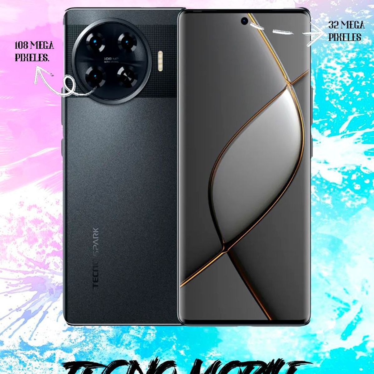 TECNO MOBILE - TECNO SPARK 20 PRO PLUS / 8GB / 256GB / NEGRO / KJ7