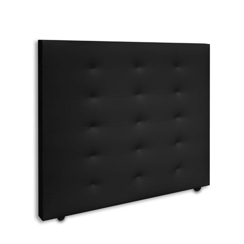 MAGIC CLASS - CABECERO HORSE DE PISO100X120 ECOCUERO NEGRO