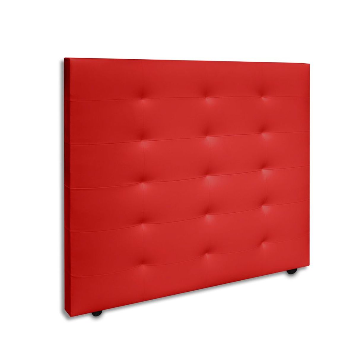 MAGIC CLASS - CABECERO HORSE DE PISO100X120 MICROFIBRA ROJO