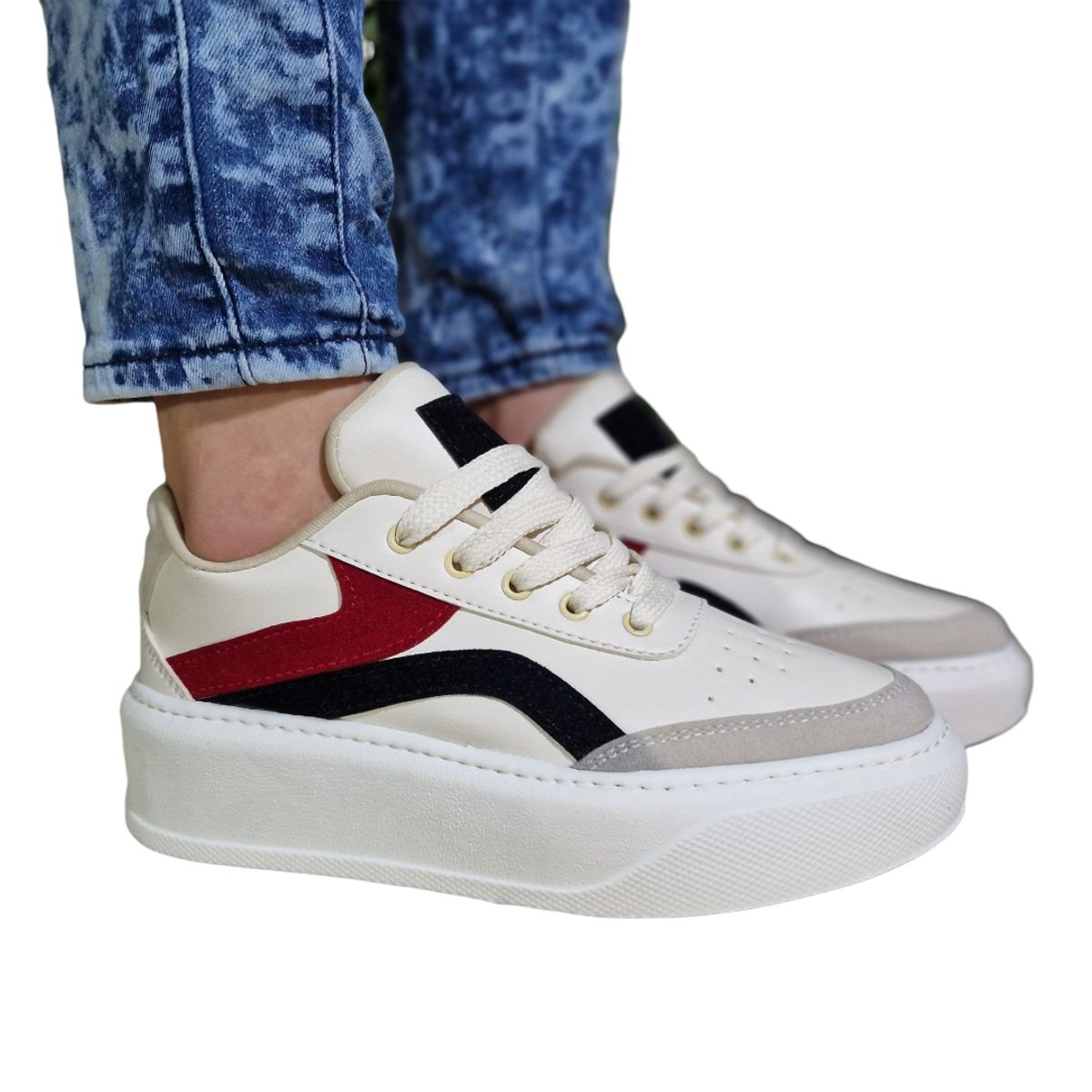 EVEGONZ - Tenis Casual Dama Calzado de Moda Urbana