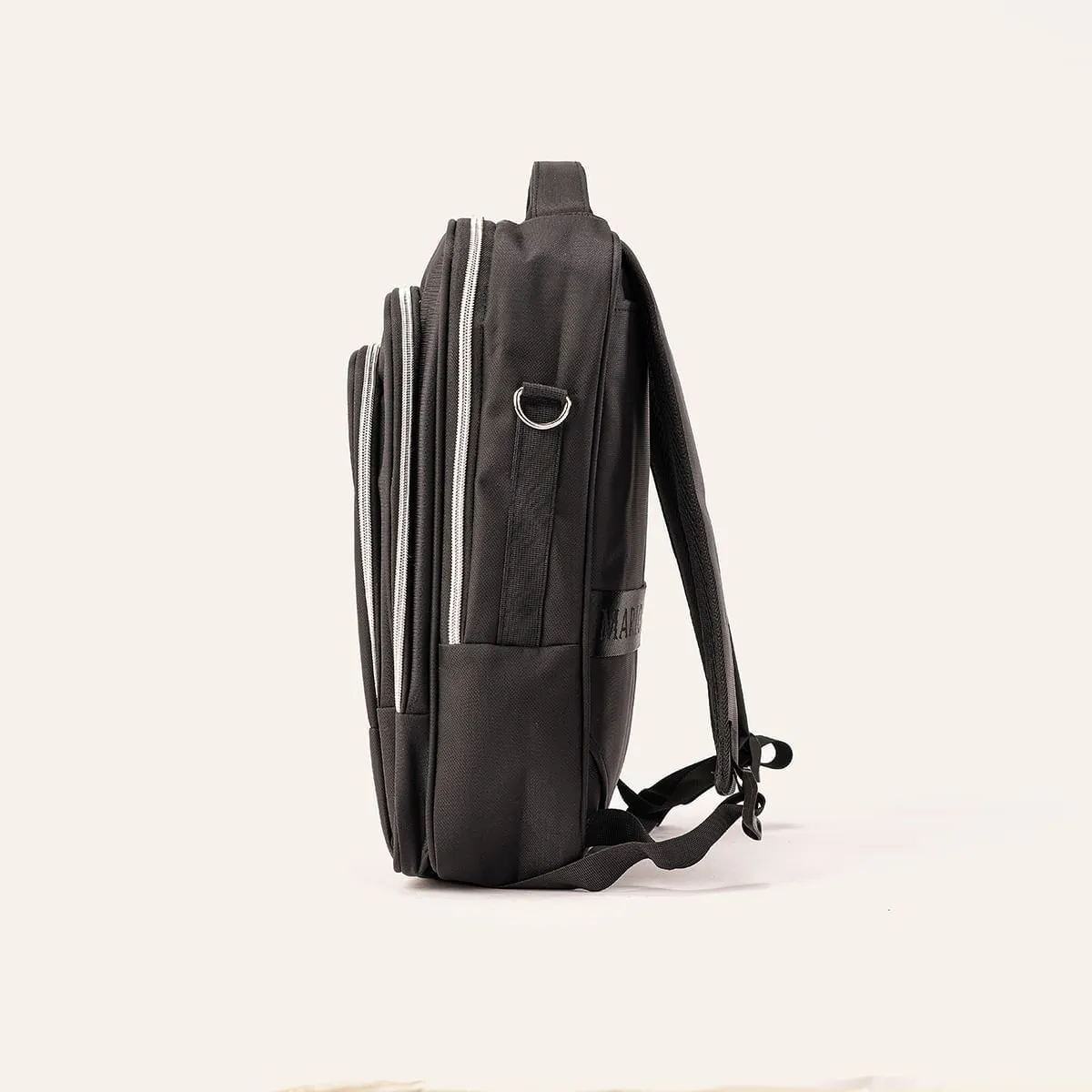 MARIO HERNANDEZ - Morral 3 Cremalleras Compacto Negro Indianapolis