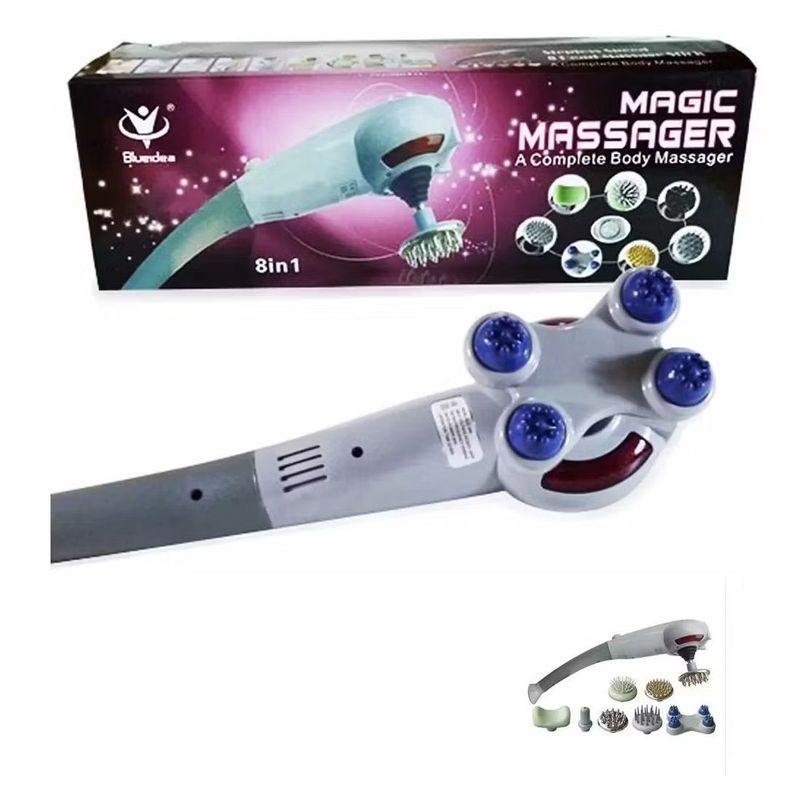 GENERICO - Masajeador Eléctrico Magic Massager 8 en 1.---