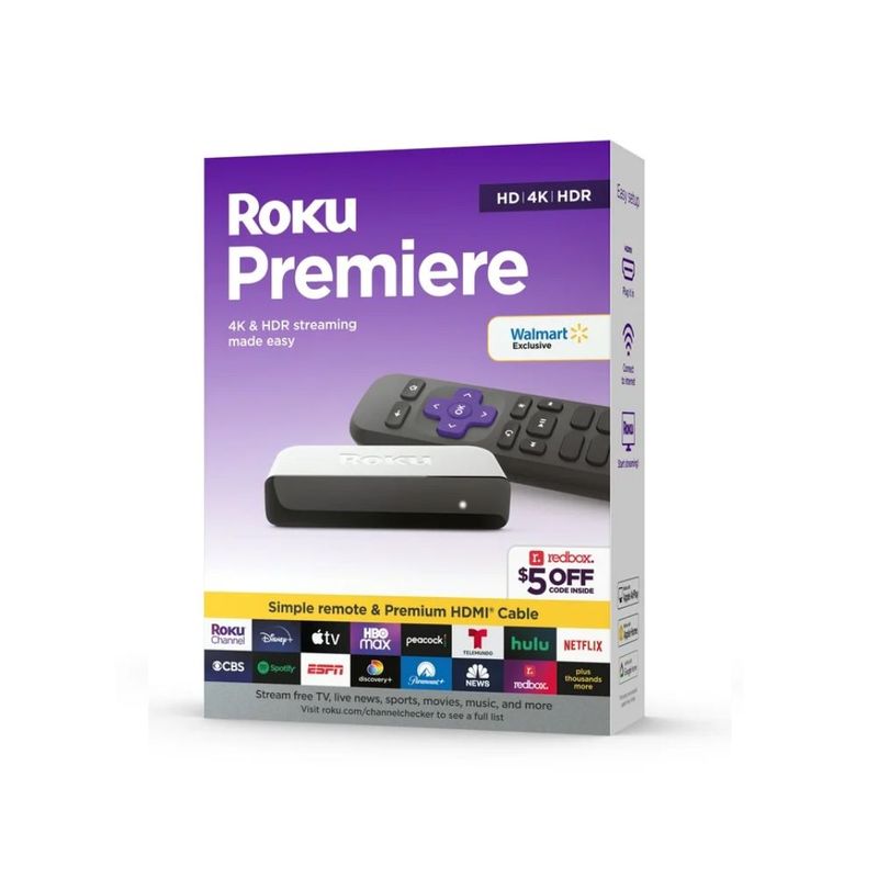 ROKU - Roku Premiere 4KHDR Plataforma Streaming Media Player Wi-Fi