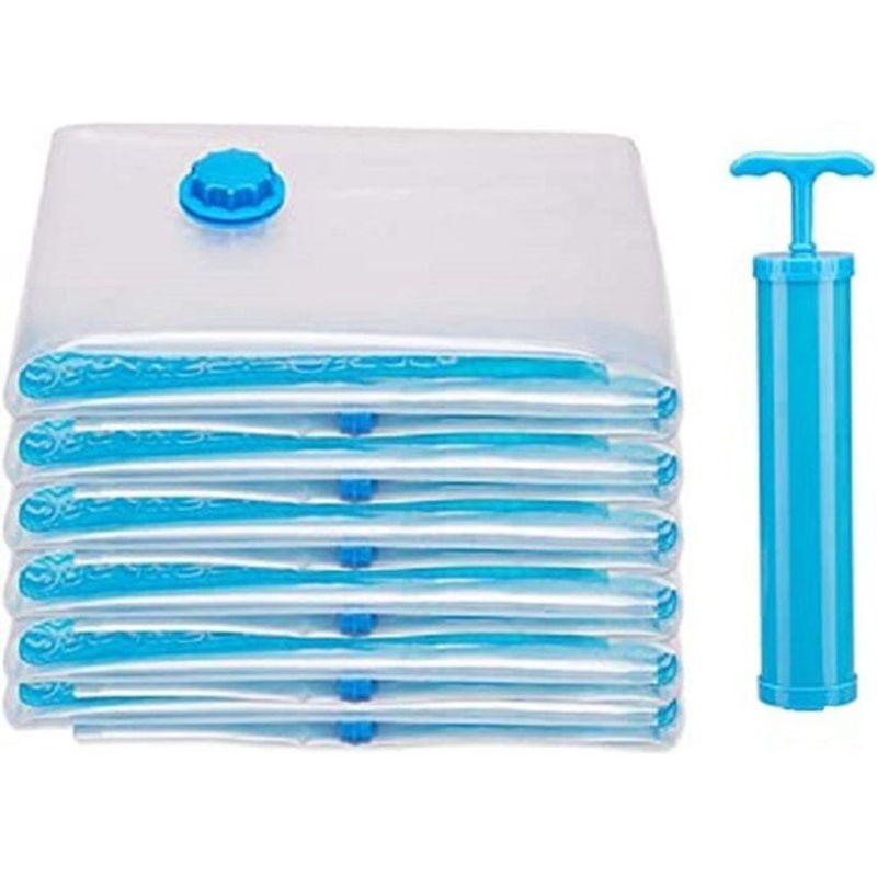 GENERICO - Set 5 Bolsas Empaque Al Vacío 50  X 70 Cm Mas 1 Bomba