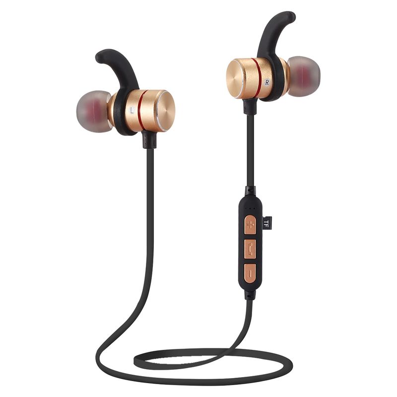 GENERICO - Auriculares Bluetooth Magnéticos Modernos con Micro SD