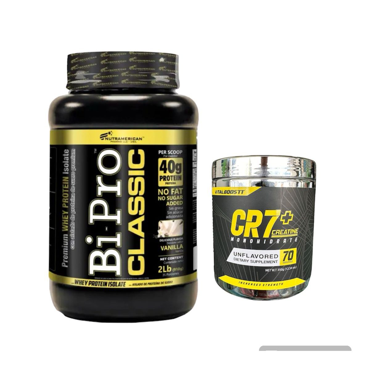 GENERICO - bipro clasicc  2lb vainilla + creatina pura CR7+INE