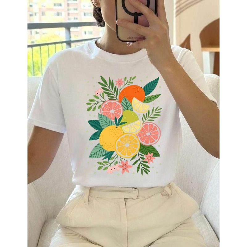 FLORESA - Camiseta Mujer Polialgodón Manga Corta Ecos De Fe Floresa