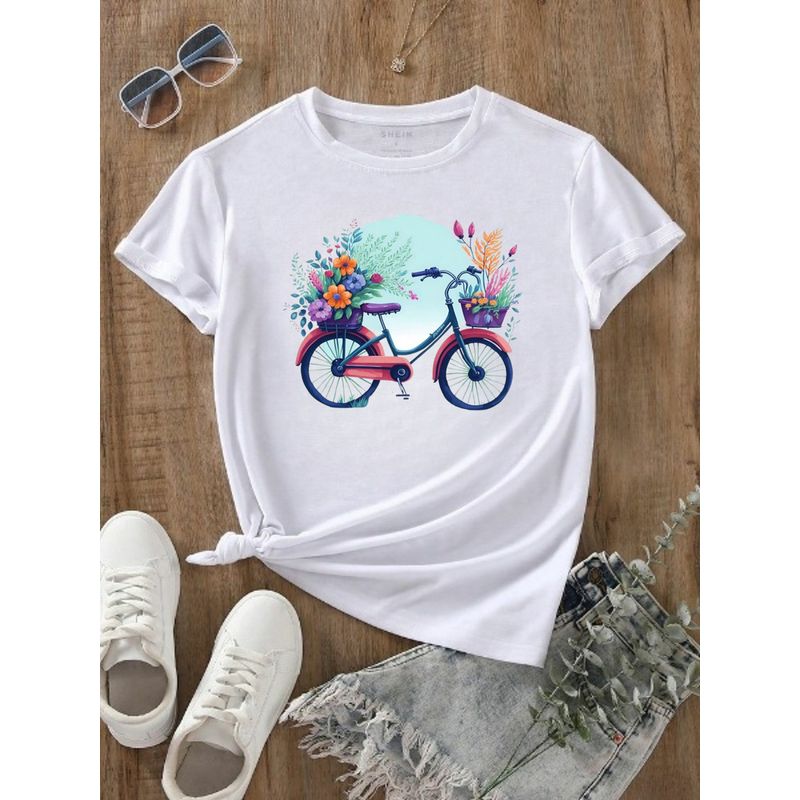 FLORESA - Camiseta Mujer Polialgodón Manga Corta Ecos De Fe Floresa