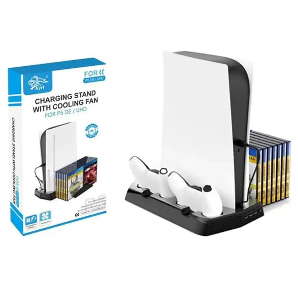GENERICO - Base Refrigerante Vertical Y De Carga Para Controles De Ps5