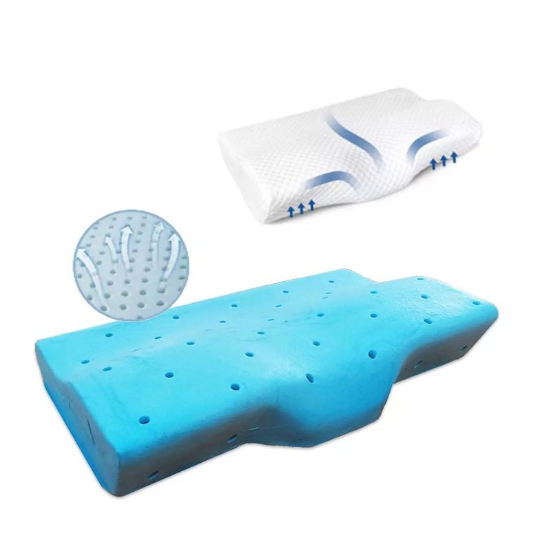 TECHCONFORT - Almohada Viscoelástica Antirronquido infusión Gel aireación MemoryFoam.
