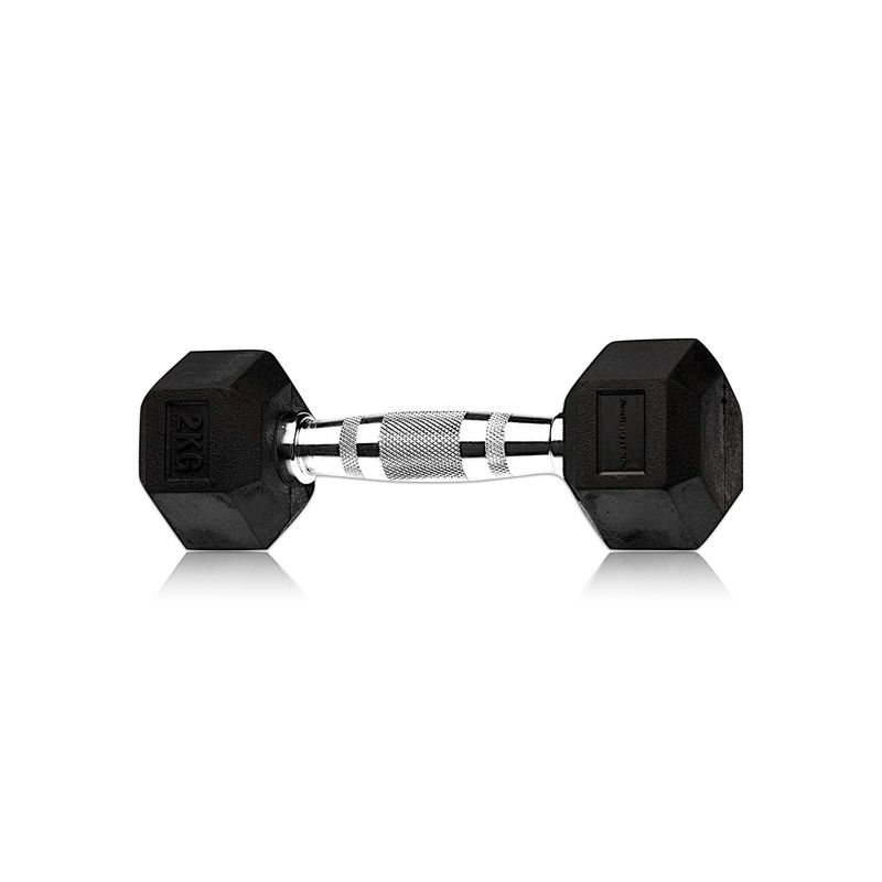 SPORT FITNESS - KIT DE MANCUERNAS HEXAGONAL ENCAUCHETADAS 4KG