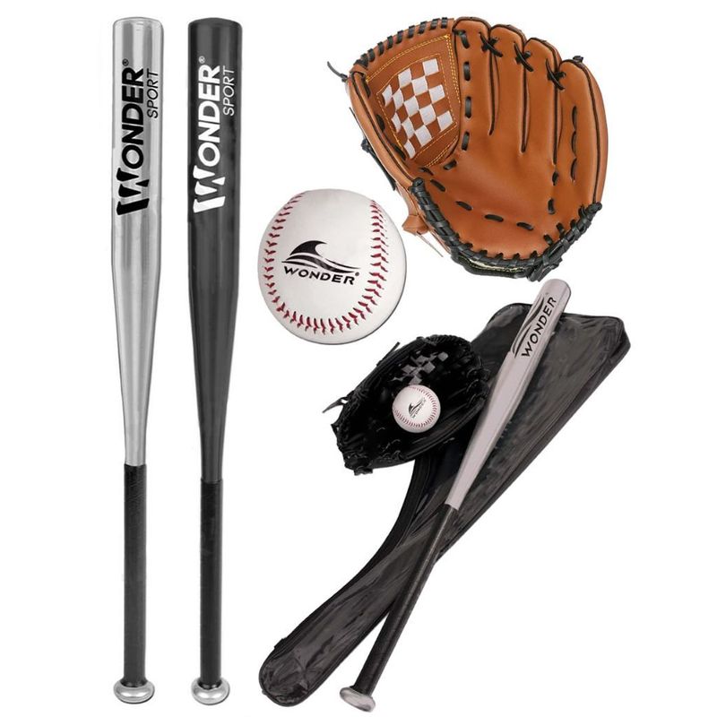 GENERICO - Set De Baseball Kit Béisbol Bate Aluminio Guante Pelota 24