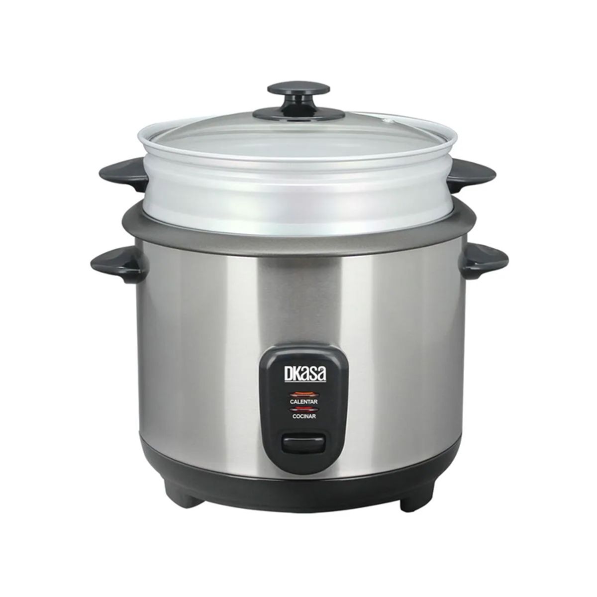 DKASA - Olla Arrocera Dkasa Apariencia Acerada de 1.8 Libras RC-AL1.8