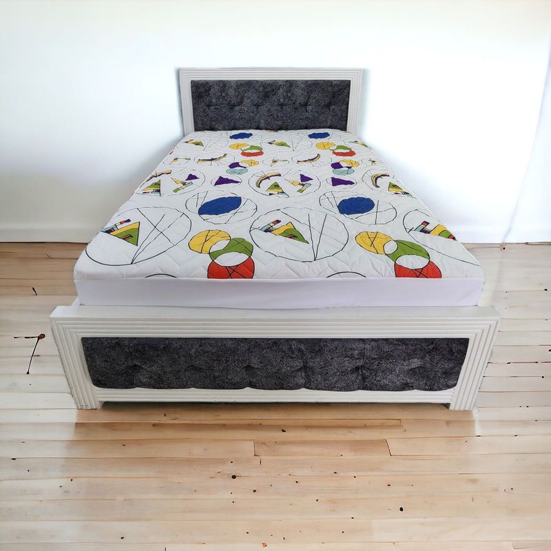 HOGARETO - Protector Colchón Estampado Velero Cama King 200x200cm