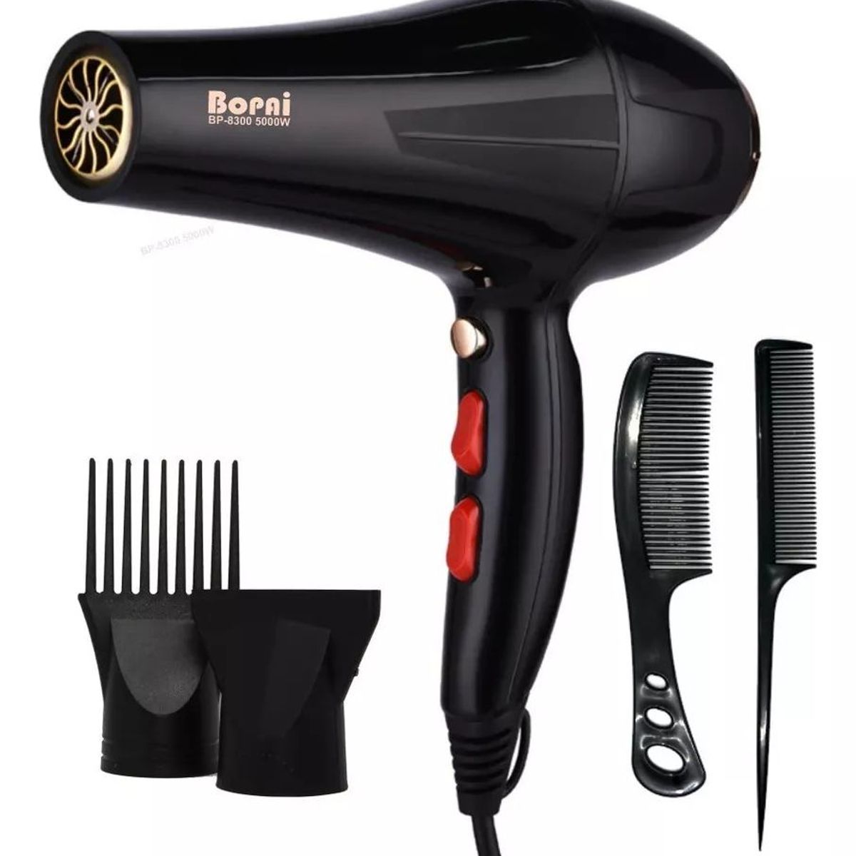 SHENGSHOU - Secador De Cabello Bopai Bp-8300 Negro 110v 5000w