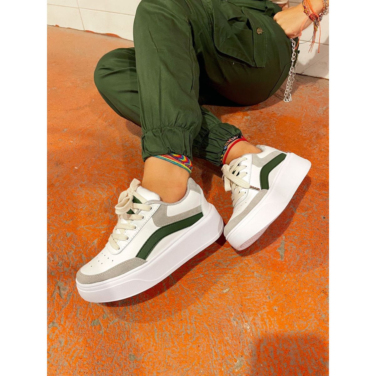 EVEGONZ - Calzado de Moda Femenina Tenis Planos Confortables