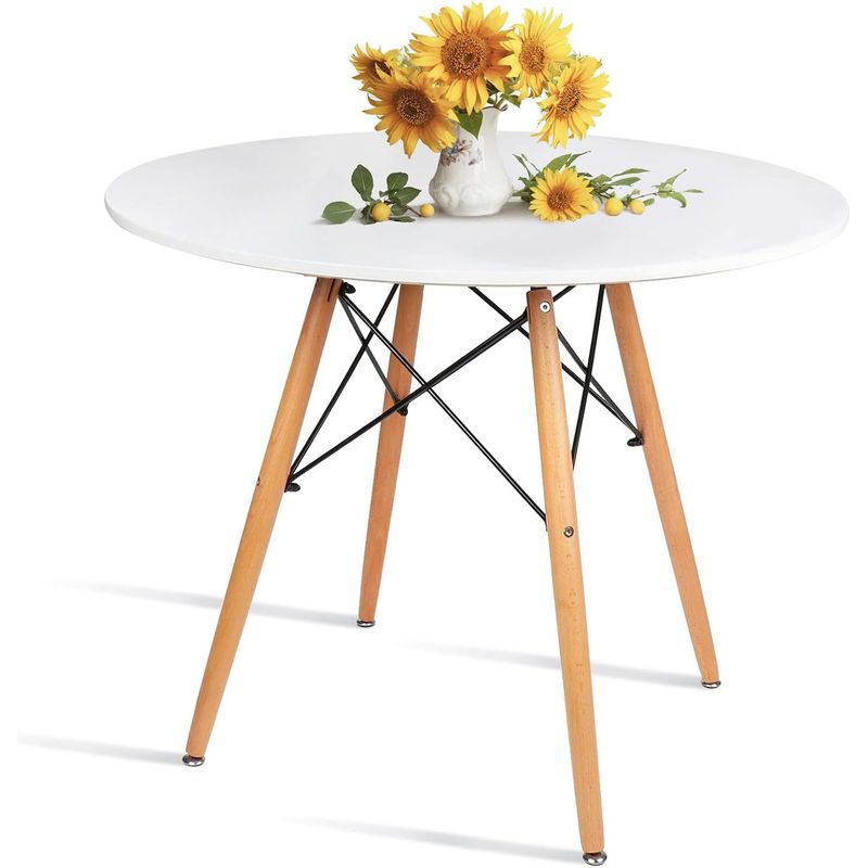 MOBLIHOUSE - Mesa Comedor Milano Blanca 80 X 80cm Moblihouse